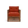Raymond Wooden Sofa - Teak Finish (Lava) (Finish : teak; Custom Set - Sofas : 0001; Standard Set - Sofas : none; Colour : lava; Sofa Material : fabric; Sofa Size : regular; Sofa Type : regular)
