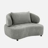 Henry Boucle 1 Seater Sofa in Grey  Color