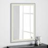 Colt Framed rectangular decorative and bathroom wall mirror by elegant arts and frames (Mirror size 36 inch x 24 inch )