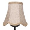 Devansh Black Wall Mounted Lamp With Beige Jute Shade