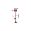 Ivana Pink Cotton Shade Floor Lamp