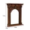 Desert Art Solid Wood Handpainted Copper Jharokha Wall Frame 16 x 17 Inch