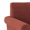 Oxford 2 Seater Fabric Sofa In Dark Coral Colour