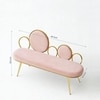 Monoloop Metal Bench in Pink Finish