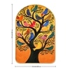 Warli Village Life Wall Art Painting Set of 2 with Gold Frame 16 x 24 Inch