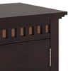 Fidora Solid Wood Free Standing TV Unit in Mahogany Finish