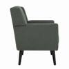 Carola Boucle Button Tufted Accent Chair Forest Green Colour