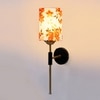 Devansh Metal Electric Wall Light in Black Colour with Multi Shade Count of 1 Light