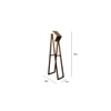 Focal Beige Solid Wood Floor Lamp with Beige Solid Wood Base