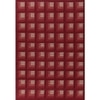 Jaipur Rugs Soft Geometric Wool Dhurrie Rug Red 5x8 ft