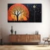 The Castle Decor Warli Art Wall Painting Wooden Framed 27x48 Inch (Style 5)