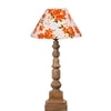 Devansh Multicolor Cotton Table Lamp With  Wood Natural Base (10X10X21 Inches)-39