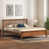 Raynor Solid Wood King Size Bed Without Storage (Amber Walnut Finish)