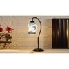 Multicolor Mosaic Glass Curvy Table lamp with Iron Base (EN30)