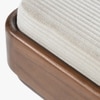 Anish Solid Wood Ottoman in Brown Colour