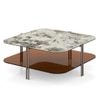 Paloma Square Marble Coffee Table in  Saturn Spanish Ceramic  Finish