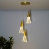 Blenheim  3 Light Acrylic Led Pendant Light