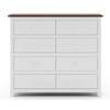 Evelyn Chest Of Eight Drawers Finish White