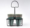 Blue Kulhad Caddy Handcrafted Kulhad Set – Set of 4