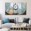 The Castle Decor World Map Wall Art Set of 5 27x48 Inch (Style 3)