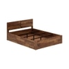 Simplicity Solid Wood Queen  Size Bed With Box Storage (Provincial Teak Finish)