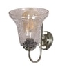 Devansh Steel Electric Wall Light in Steel Colour with Transparent Shade Count of 1 Light