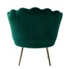 Melta Solid Wood Accent Chair in Green Colour