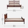 Nilaya Sheesham Wood King Size Non Storage Bed in Honey Oak Finish