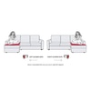 Kowloon Sectional 3 Seater Pull Out Sofa cum Bed In Lapis Blue Colour