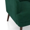 Genoa Wing Chair In Luxe Green Colour