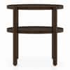 Pearl Sheesham Wood Side Table in Walnut Finish