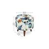 Evangeline Solid Wood  Ottomon in  Multicolor Colour