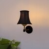 Devansh Gold Wall Mounted Lamp With Black Cotton Shade