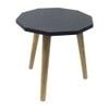 Metalsmith Solid Wood Side Table in Black Finish