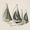 W-Neptune Abstract Metal Wall Decor in Multicolor Set of 1