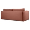Vantella 3 Seater Fold Out Sofa Cum Bed In Pink Colour