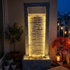 Light Grey Rippled Slate Water Fountain