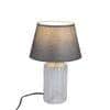Luxury Matte Charcoal Grey Table Lamp Grey Base