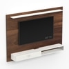Bluewud Lami Engineered Wood Tvcabinet In Brown Maple & White Finish