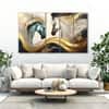 The Castle Decor Vastu Modern Horses Wall Art Set of 5 27x48 Inch