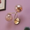 Eliante Modern Wall Lights Mild Steel & Glass Material Gold & Champaign Finish