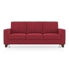 Apollo Neo 3 Seater Fabric Sofa in Salsa Red Colour (Back Height : Regular, Cushion Type : Hard)
