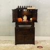 D'Dass White Mdf and Sheesham Wooden Temple With Cabinet For Pooja