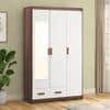 Miller 3 Door Wardrobe With Mirror in Two Tone Finish