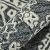 Kaylie Slate Gray Geometric Hand-Tufted Wool 7.5X5 Feet Carpet