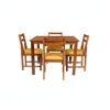 faun solid wood  4 seater Dining table in  Provincial Teak