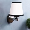Devansh Metal Electric Wall Light in White & Black Colour with White & Black Shade Count of 1 Light