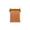 tripti engineered wood prayer unit in teak finish