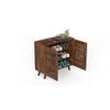Carlem Engineered Wood Shoe Cabinet with Brown Maple finish