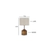 Eliot White Natural Fiber Shade Table Lamp with Natural Wooden Base